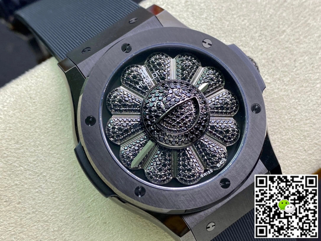 Hublot Classic Fusion Takashi Murakami 507.CX.9000.RX.TAK21 1:1 Best Edition Replica Watch Black Carbon Fiber Case